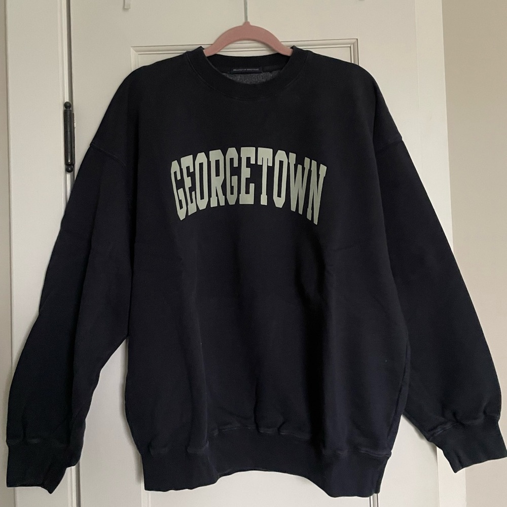 Brandy Melville Erica Georgetown Oversized Sweatshirt